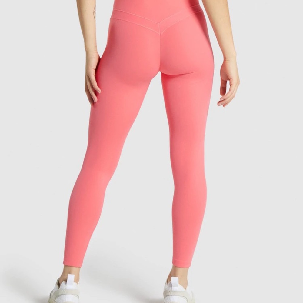 GYMSHARK X WHITNEY SIMMONS Peony Pink High Rise Leggings SIZE M